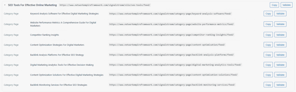 SignalStream – RSS Feed Controller for WordPress