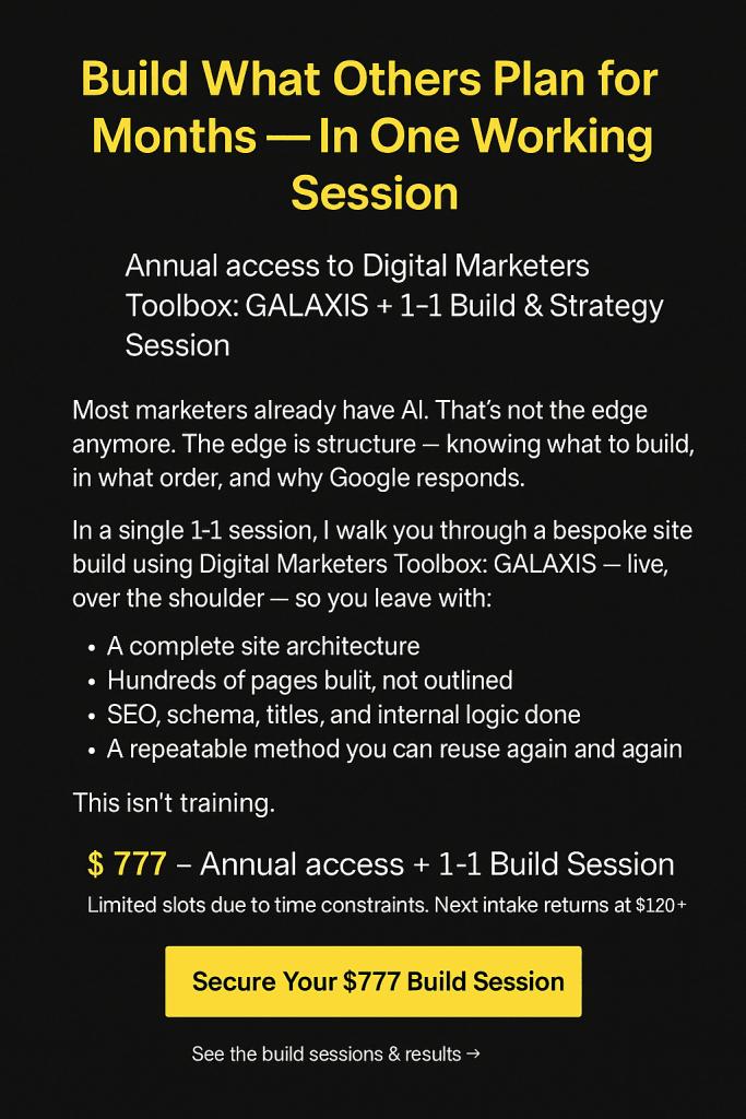 Power 1 hour Advanced SEO workshops